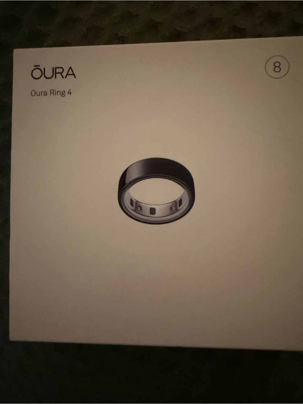 Oura Ring Gen 4 Black Size 8